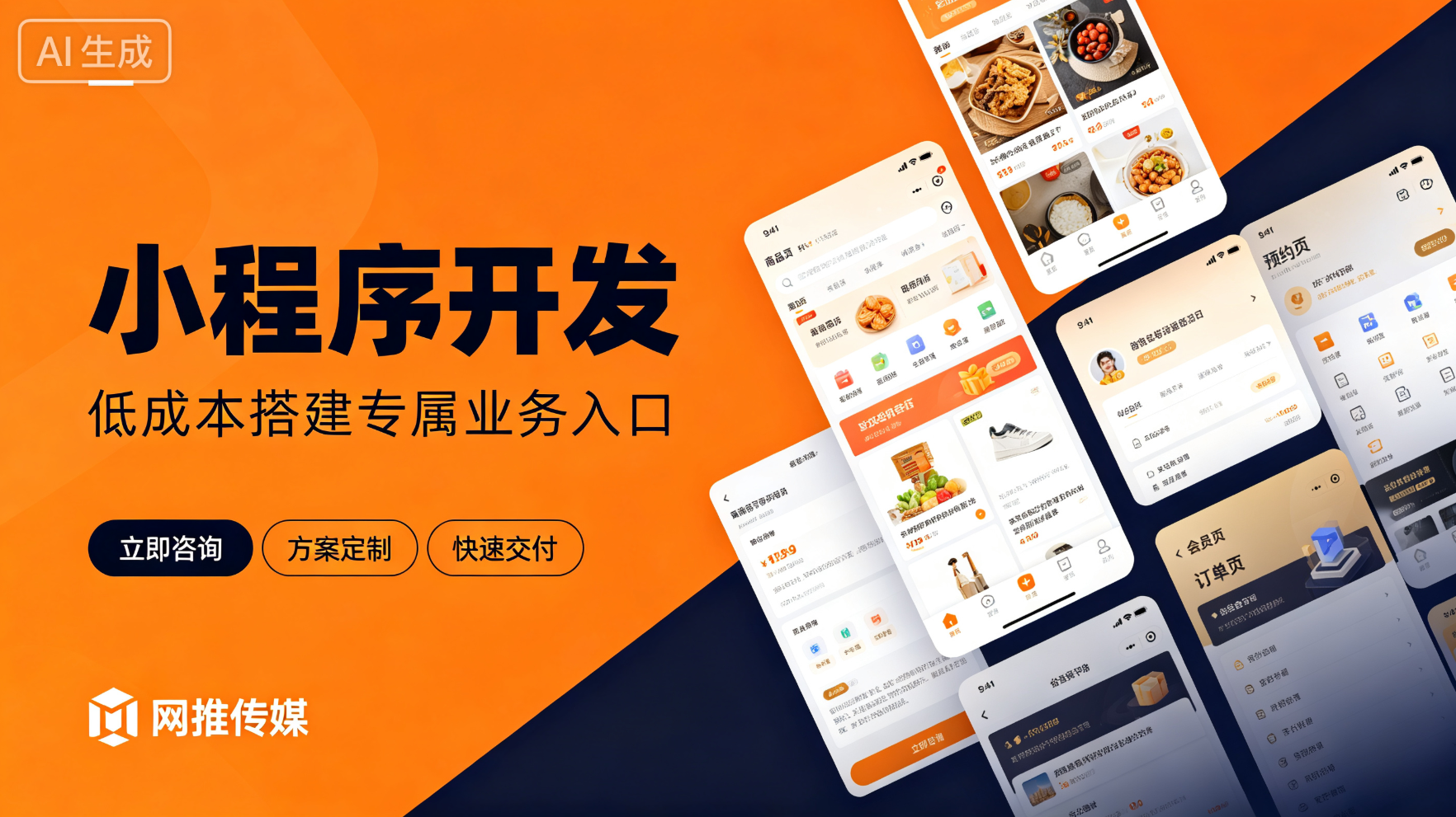 网推传媒小程序开发项目界面展示